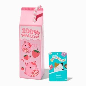 Squishmallows "100% Mallo" Milk Carton Pencil Case-NWT